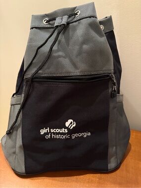 Girl Scouts of Historic Georgia Navy Drawstring Backpack